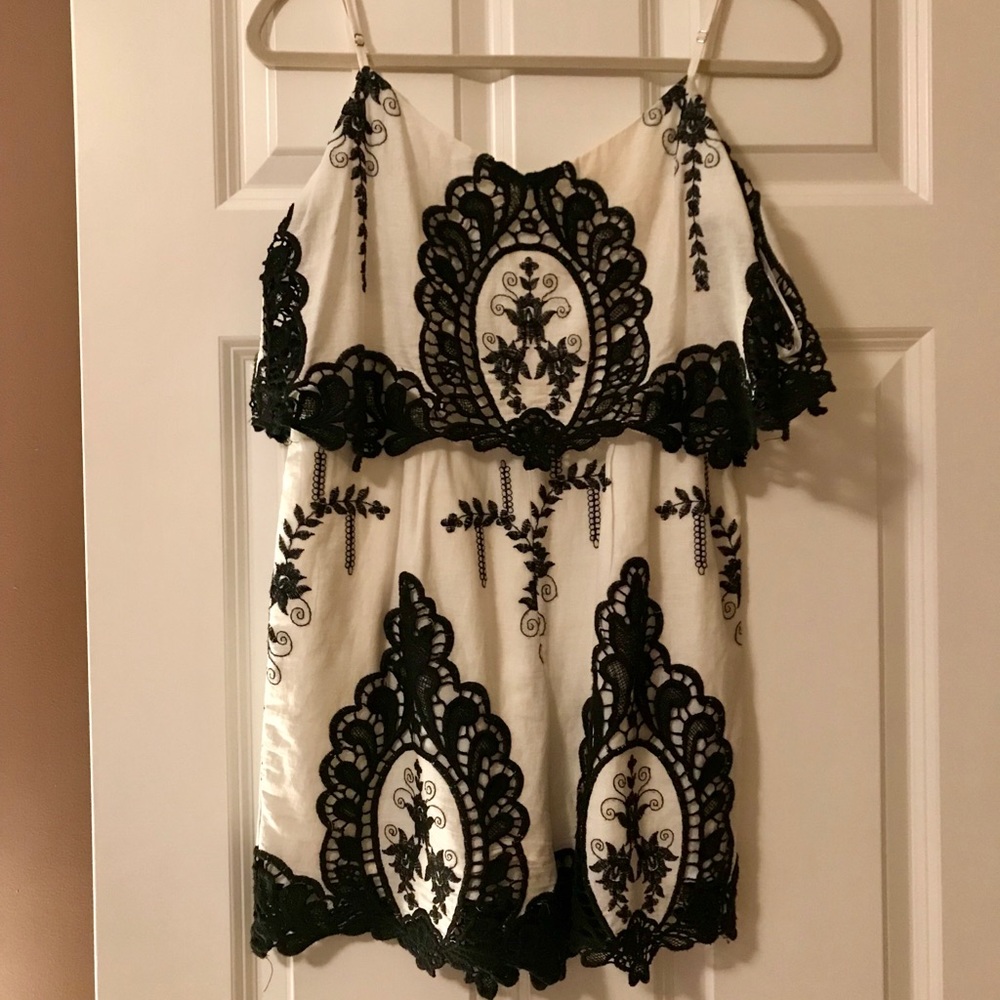 Black & White Romper - Ark & Co.